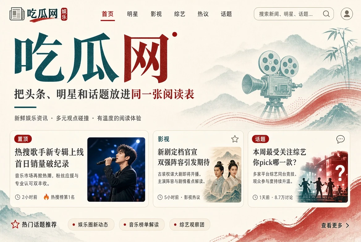 吃瓜网娱乐资讯主视觉